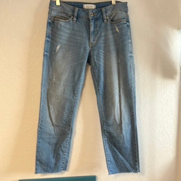 YUMMIE by Heather Thompson slim boyfriend size 25 worn once - Picture 1 of 12